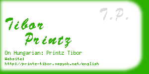 tibor printz business card